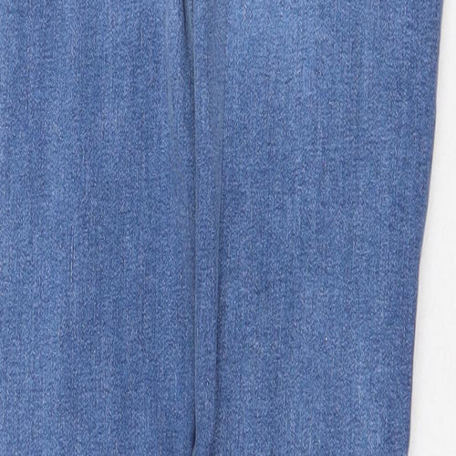 Denim & Co. Womens Blue Cotton Skinny Jeans Size 8 Regular Zip