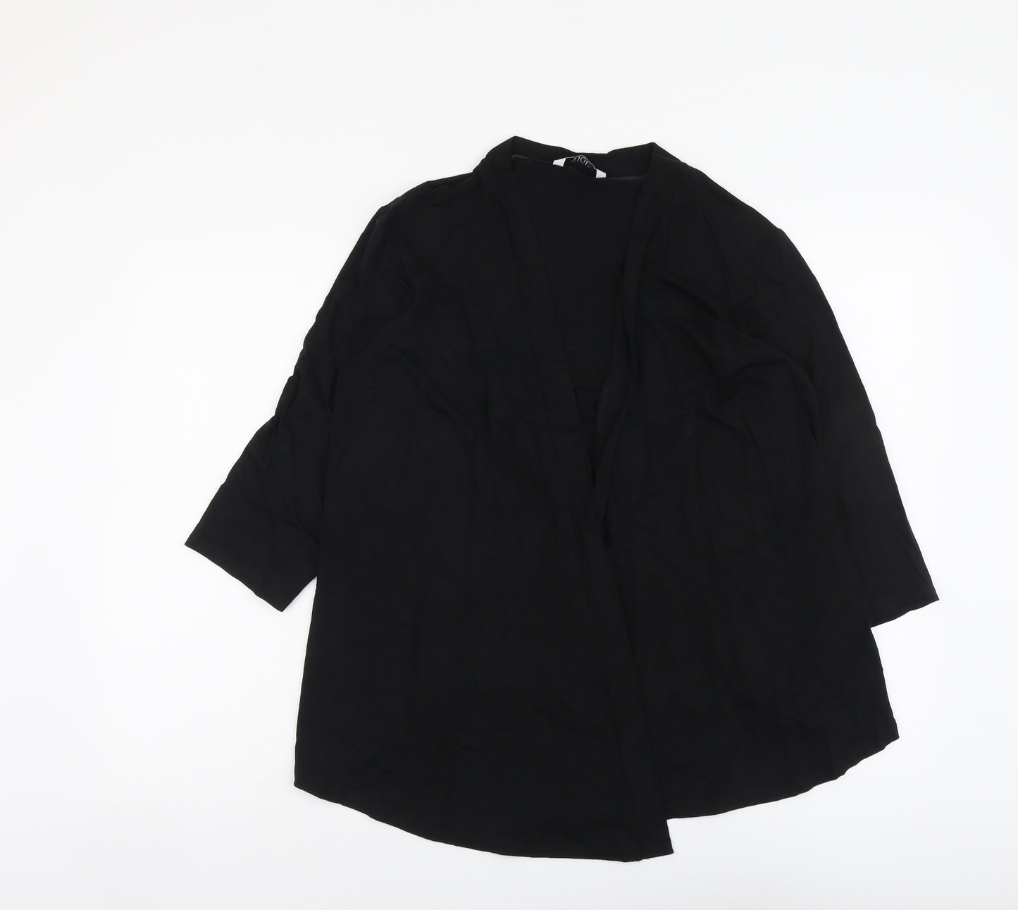 tigi Womens Black Viscose Kimono Blouse Size 16 V-Neck
