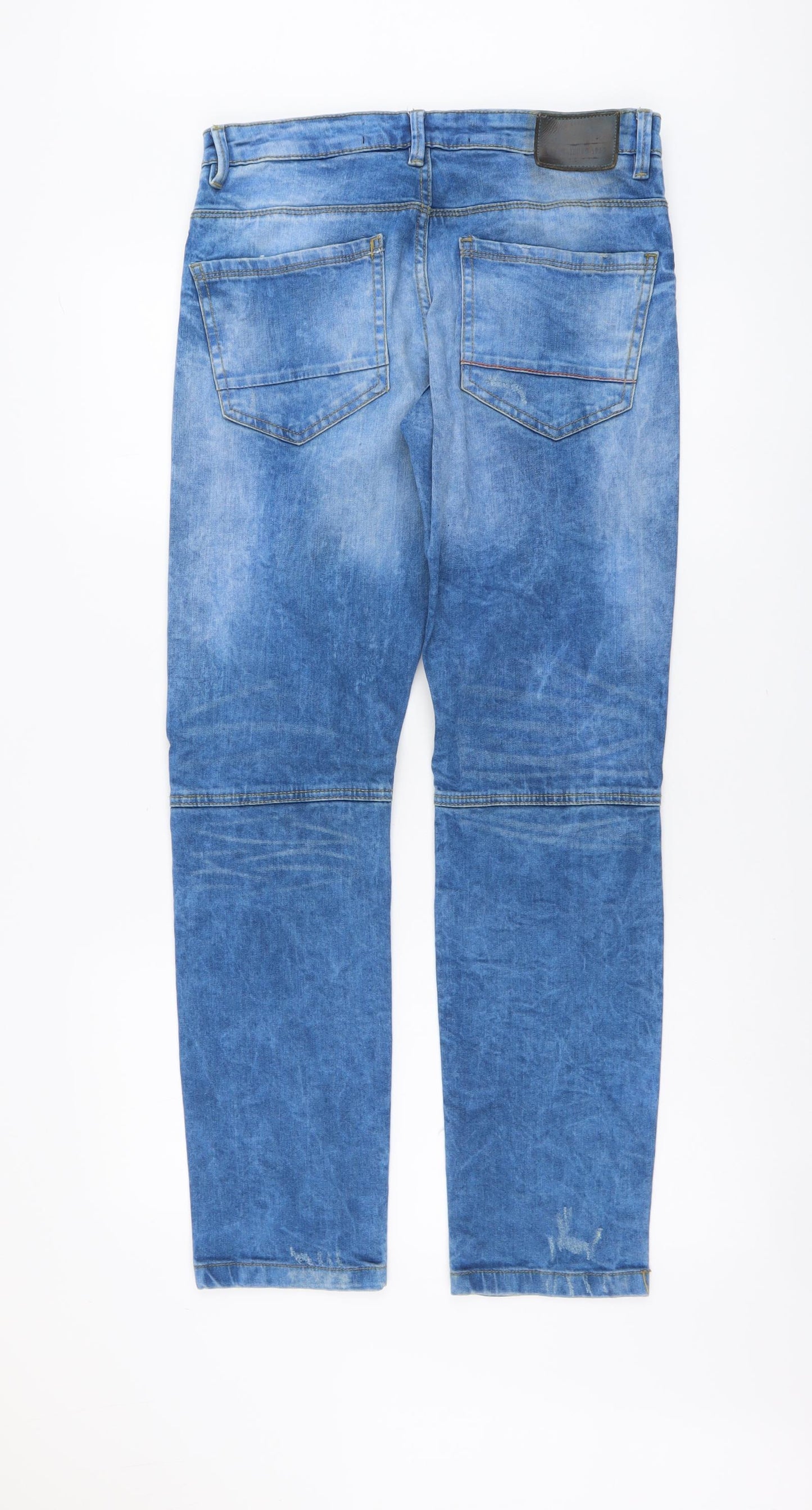 Denim & Co. Mens Beige Cotton Skinny Jeans Size 30 in L30 in Regular Button