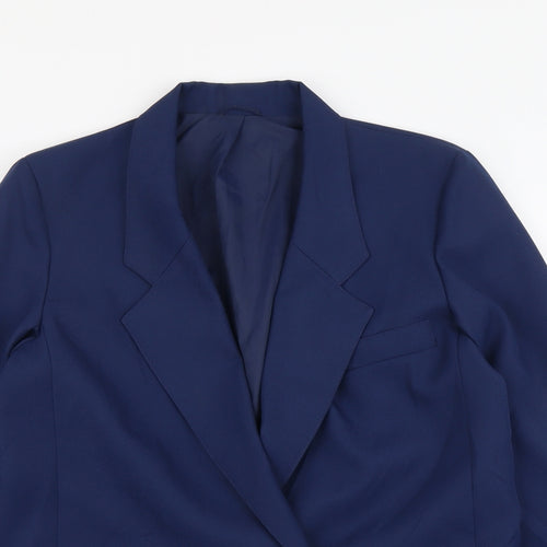 Littlewoods Womens Blue Polyester Jacket Suit Jacket Size 14