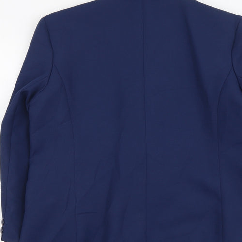 Littlewoods Womens Blue Polyester Jacket Suit Jacket Size 14