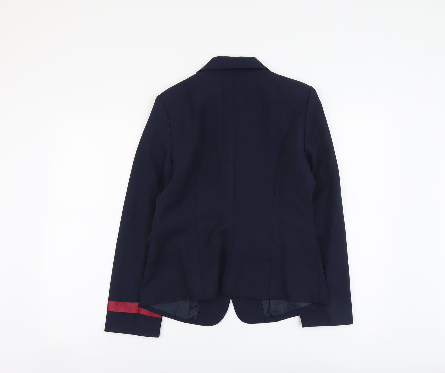 Benibos Womens Blue Polyester Jacket Blazer Size S