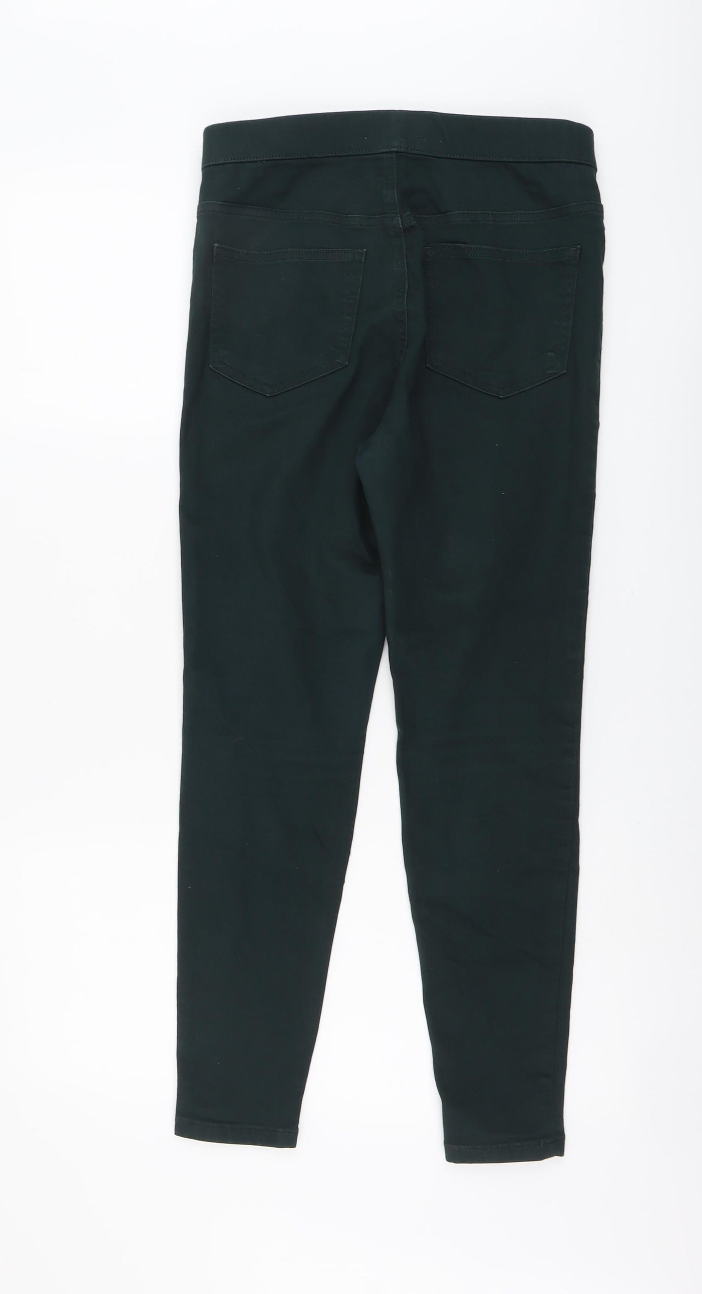 Marks and Spencer Womens Green Cotton Jegging Jeans Size 10 L26 in Regular