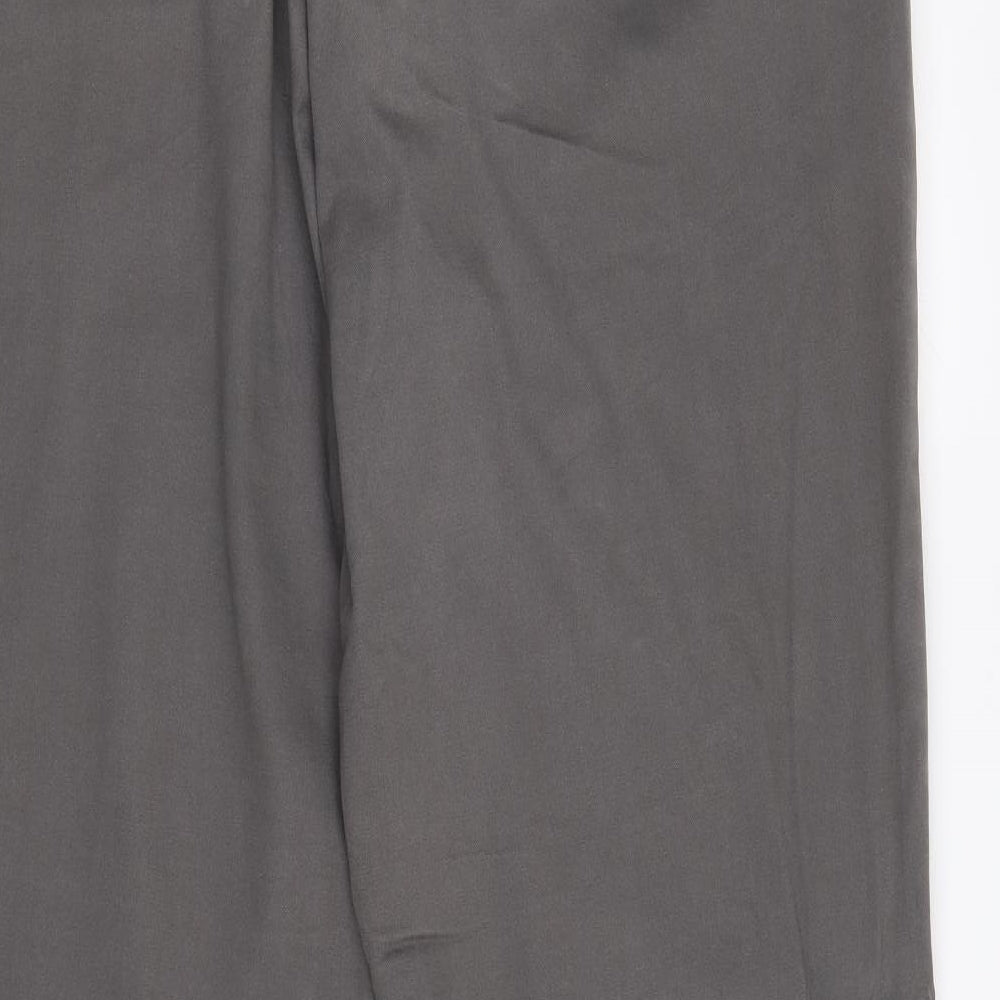 Blue Harbour Mens Grey Cotton Trousers Size 34 in Regular Zip