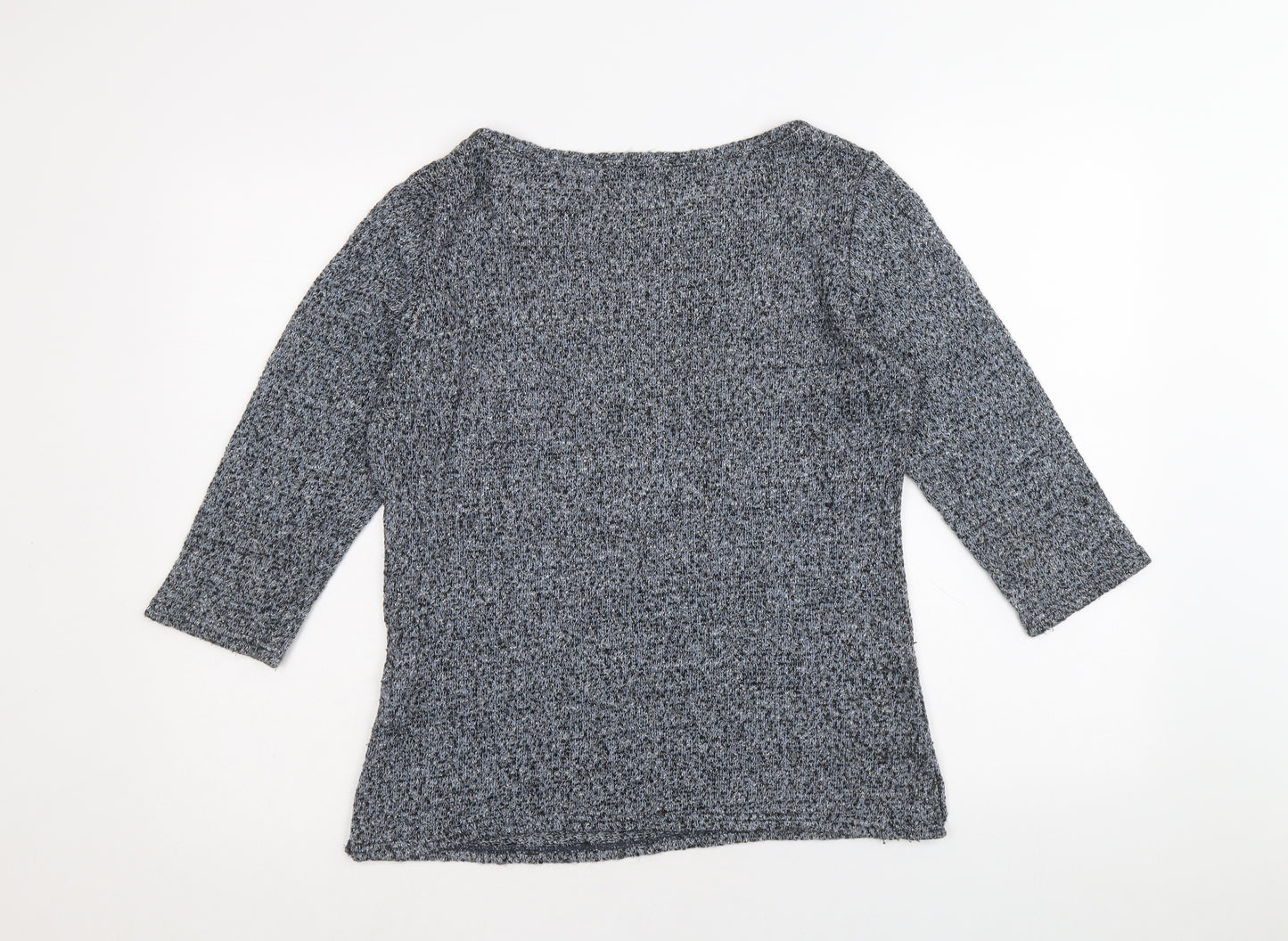 New Look Womens Blue Boat Neck Polyester Pullover Jumper Size 12