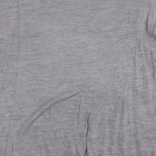 Primark Womens Grey Round Neck Acrylic Pullover Jumper Size M
