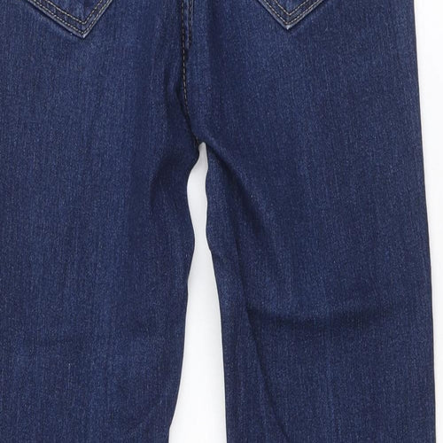 &Denim Womens Blue Cotton Straight Jeans Size 28 in Regular Zip