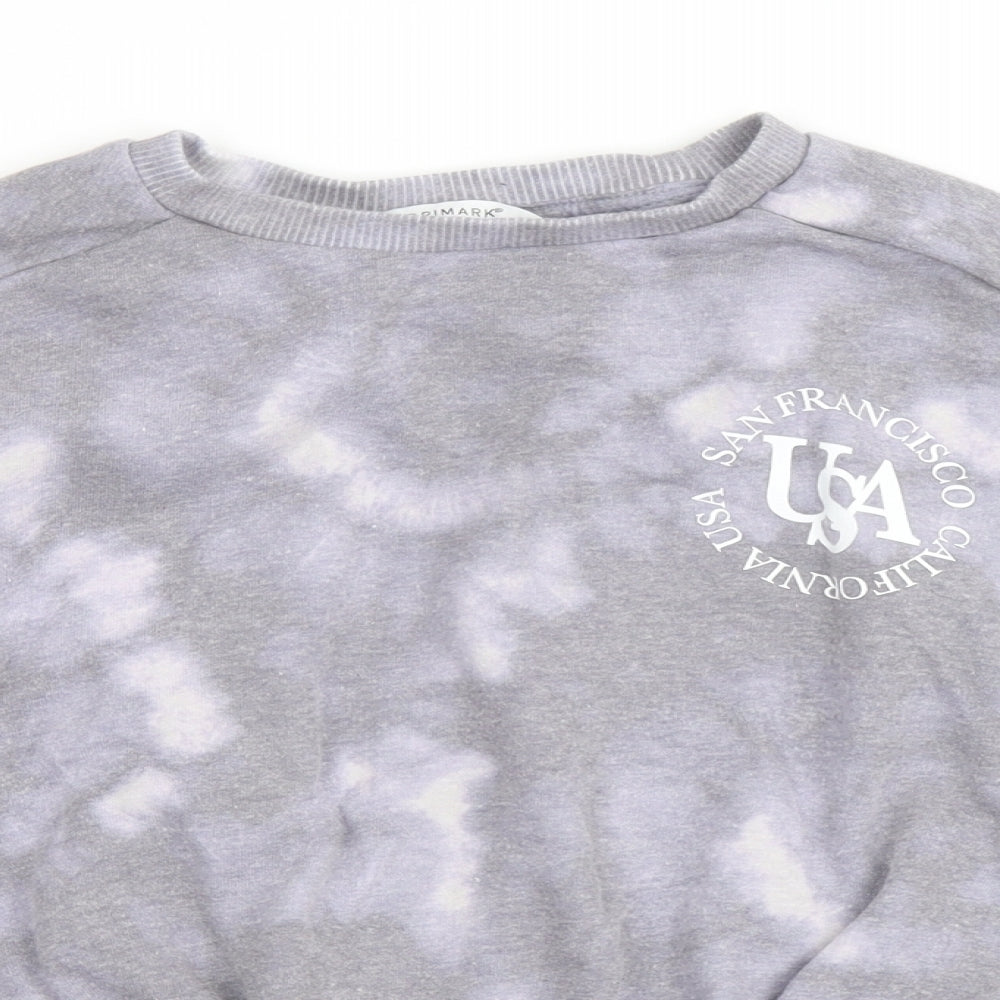 Primark Girls Grey Polyester Pullover Sweatshirt Size 9-10 Years Pullover - San Francisco