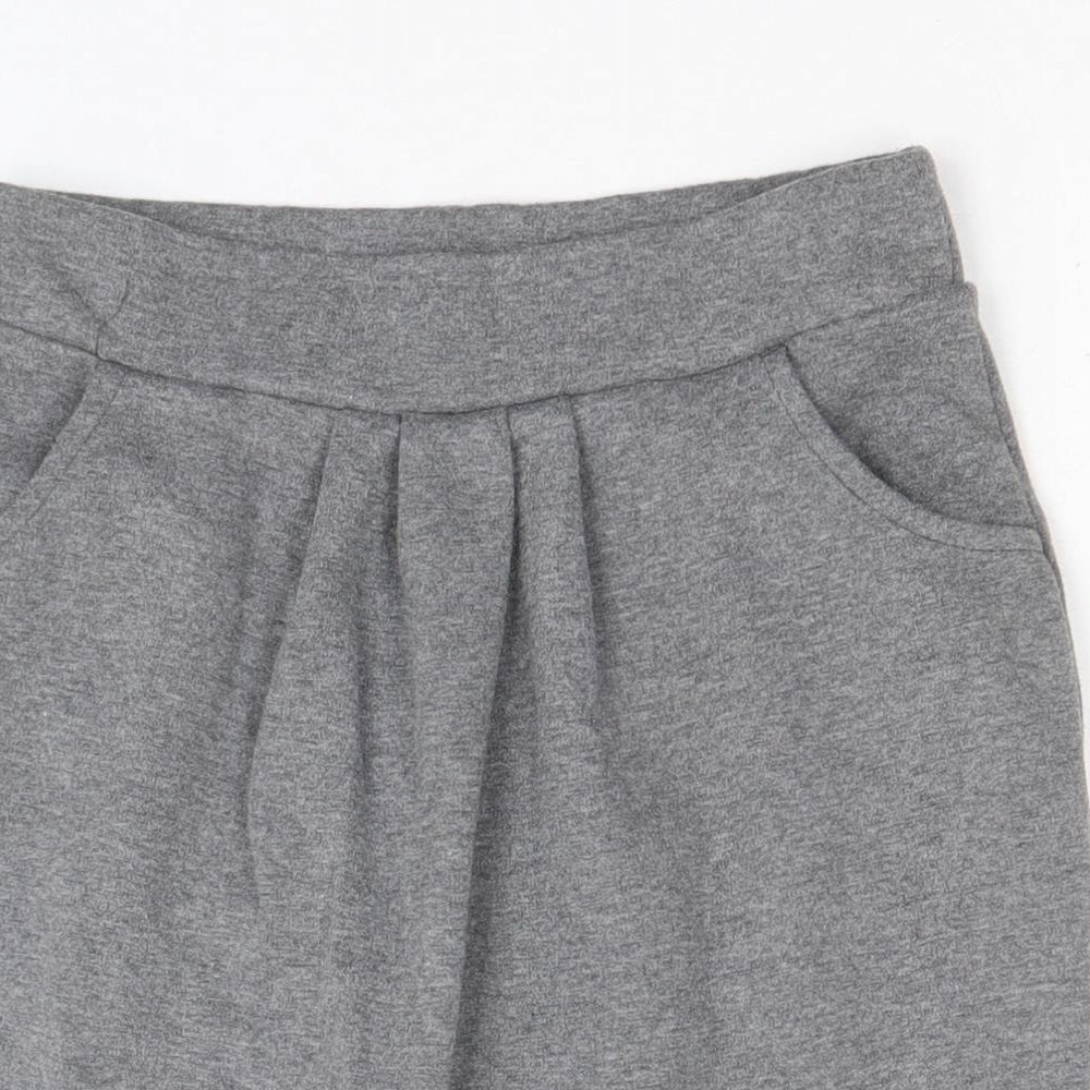 Very Girls Grey Polyester Tulip Skirt Size 8-9 Years Regular Pull On