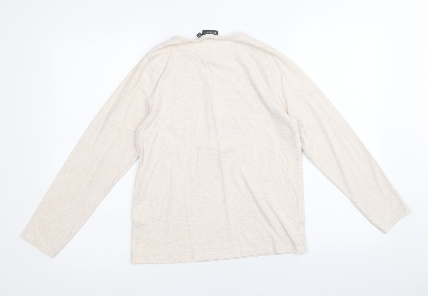 Harry Potter Girls Beige Cotton Basic Casual Size 12-13 Years Roll Neck Pullover - Harry Potter Hogwarts