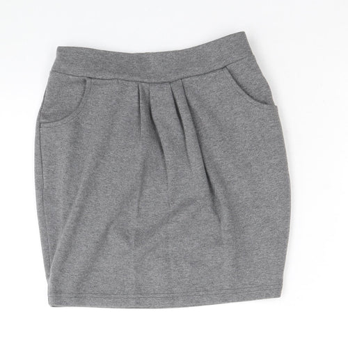 Very Girls Grey Polyester Tulip Skirt Size 11-12 Years Regular Pull On