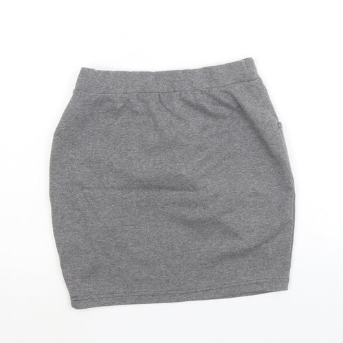 Very Girls Grey Polyester Tulip Skirt Size 11-12 Years Regular Pull On