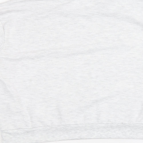 New Look Womens Grey Polyester Pullover Sweatshirt Size S Pullover - Kindess Counts