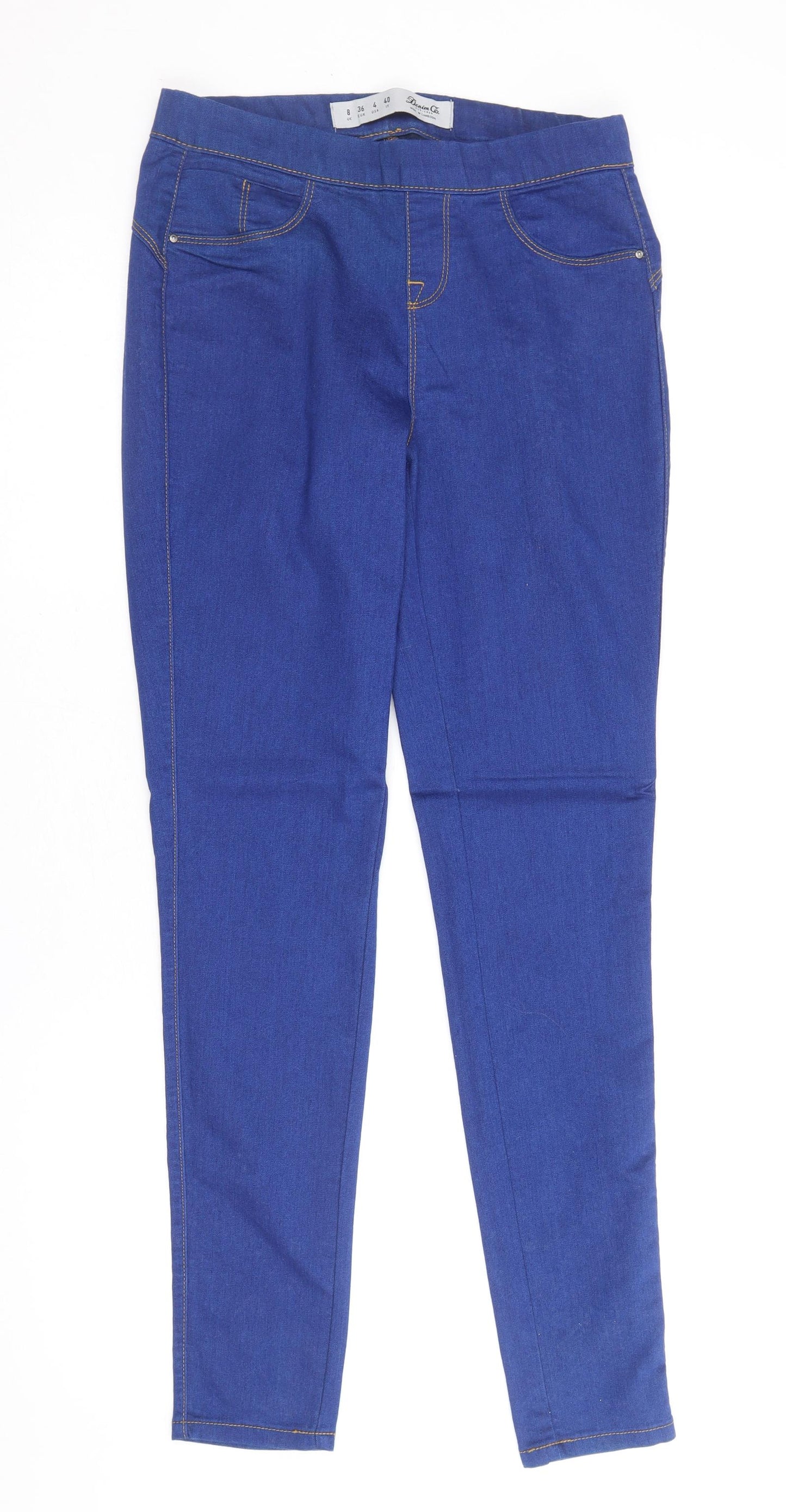 Denim & Co. Womens Blue Cotton Jegging Jeans Size 8 Regular