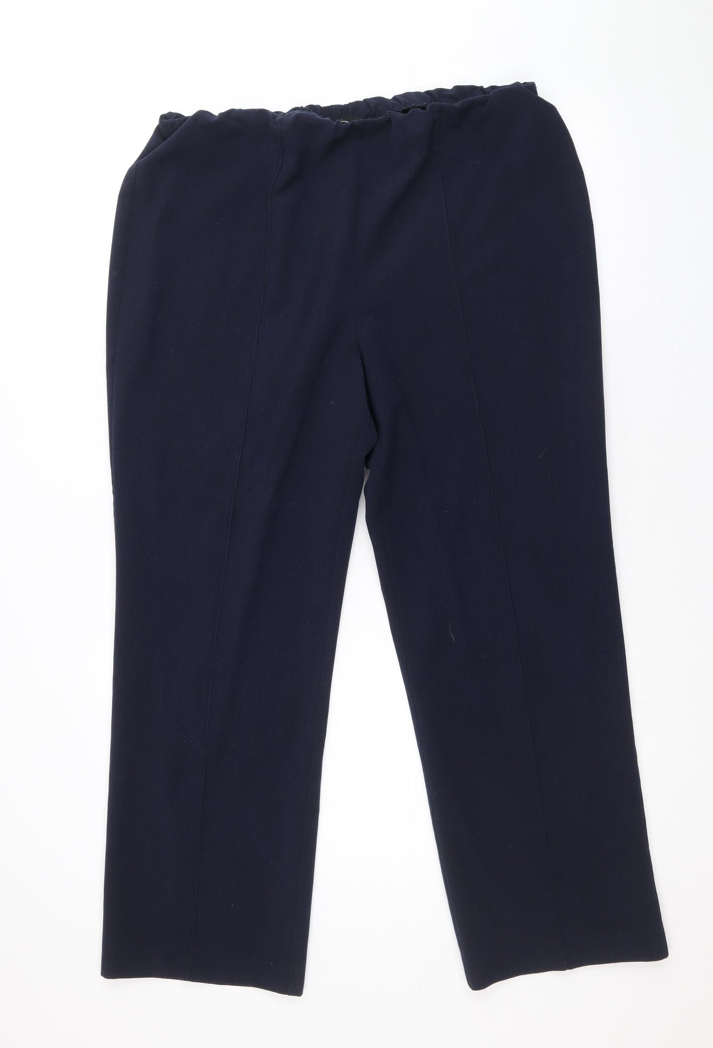 Bonmarché Womens Blue Polyester Trousers Size 16 Regular