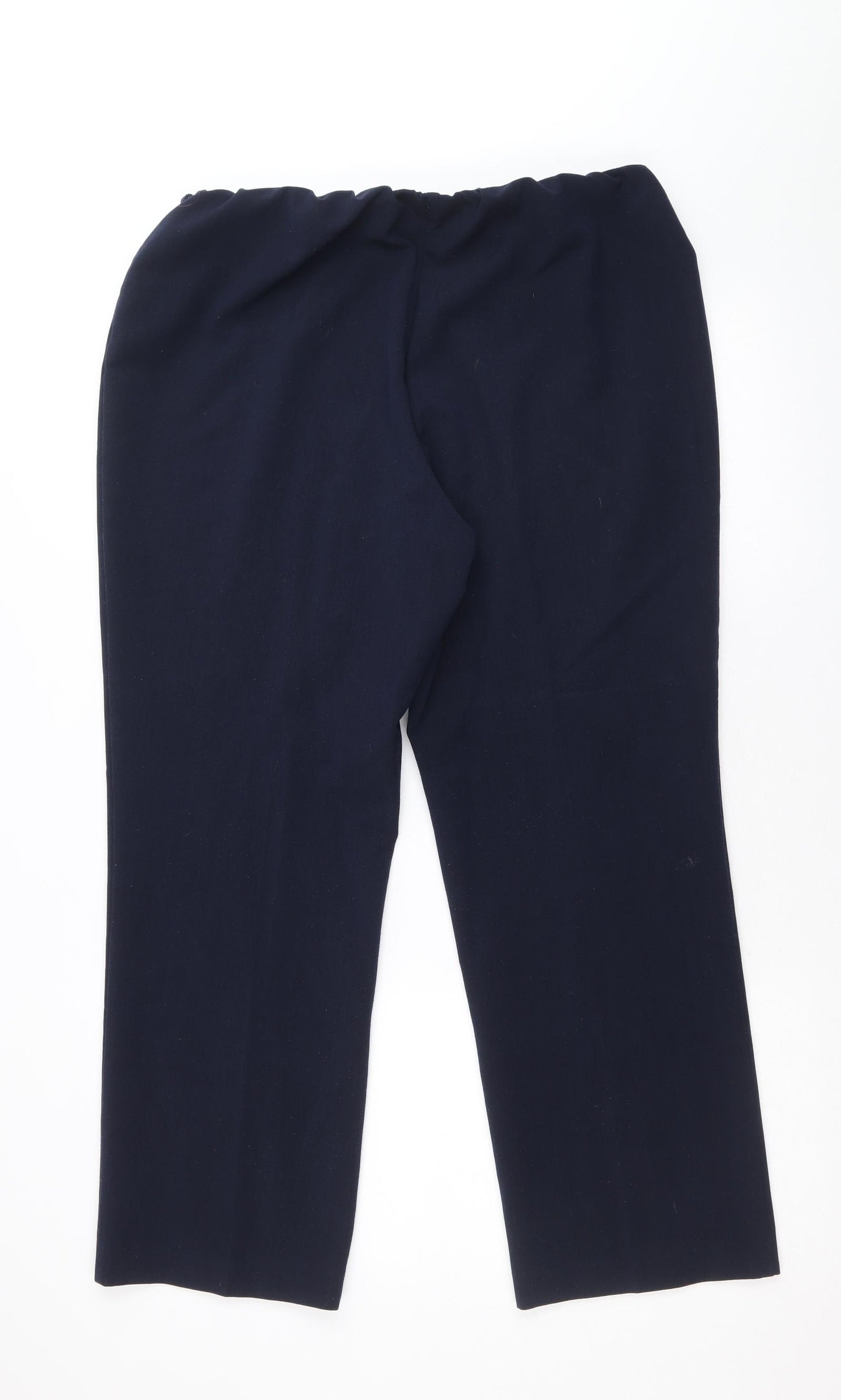 Bonmarché Womens Blue Polyester Trousers Size 16 Regular