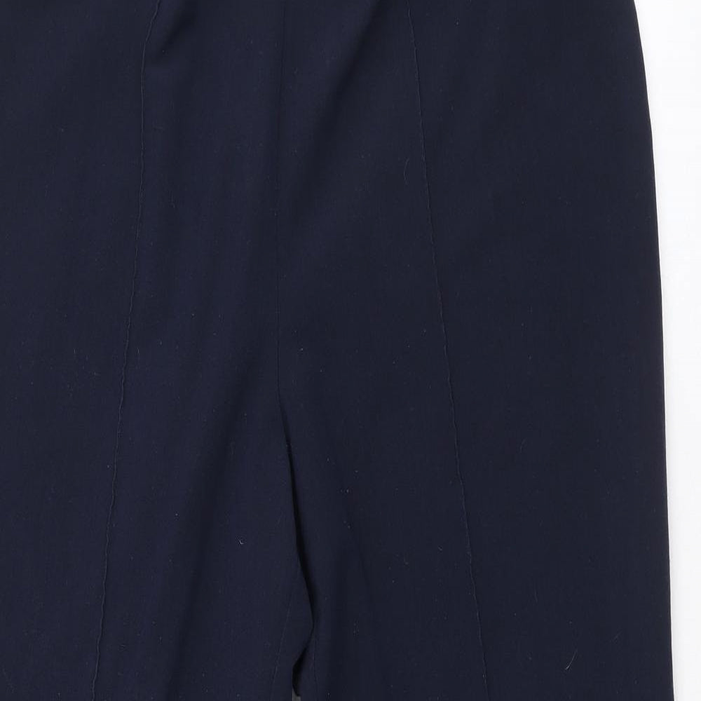 Bonmarché Womens Blue Polyester Trousers Size 16 Regular