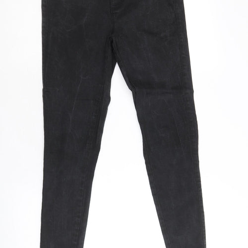 Only Womens Black Cotton Skinny Jeans Size 30 in Regular Zip