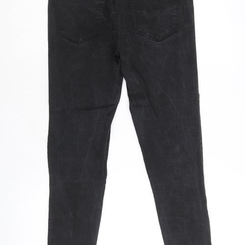 Only Womens Black Cotton Skinny Jeans Size 30 in Regular Zip