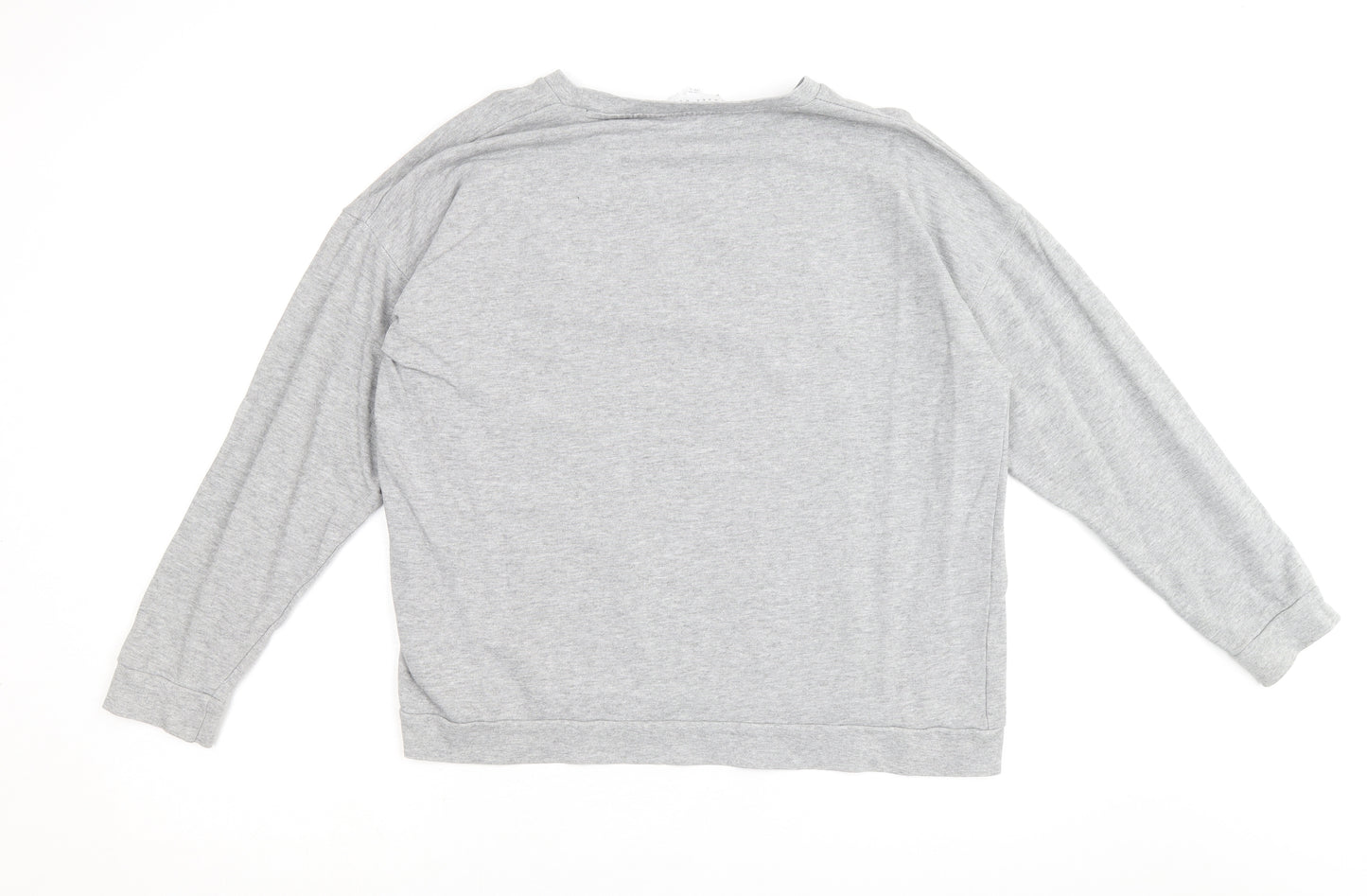 Amara Reya Womens Grey Cotton Pullover Sweatshirt Size 14 Pullover - Merci
