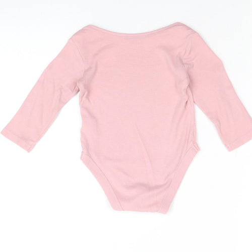 Lily & Dan Girls Pink 100% Cotton Babygrow One-Piece Size 6-9 Months Snap - Clouds Print