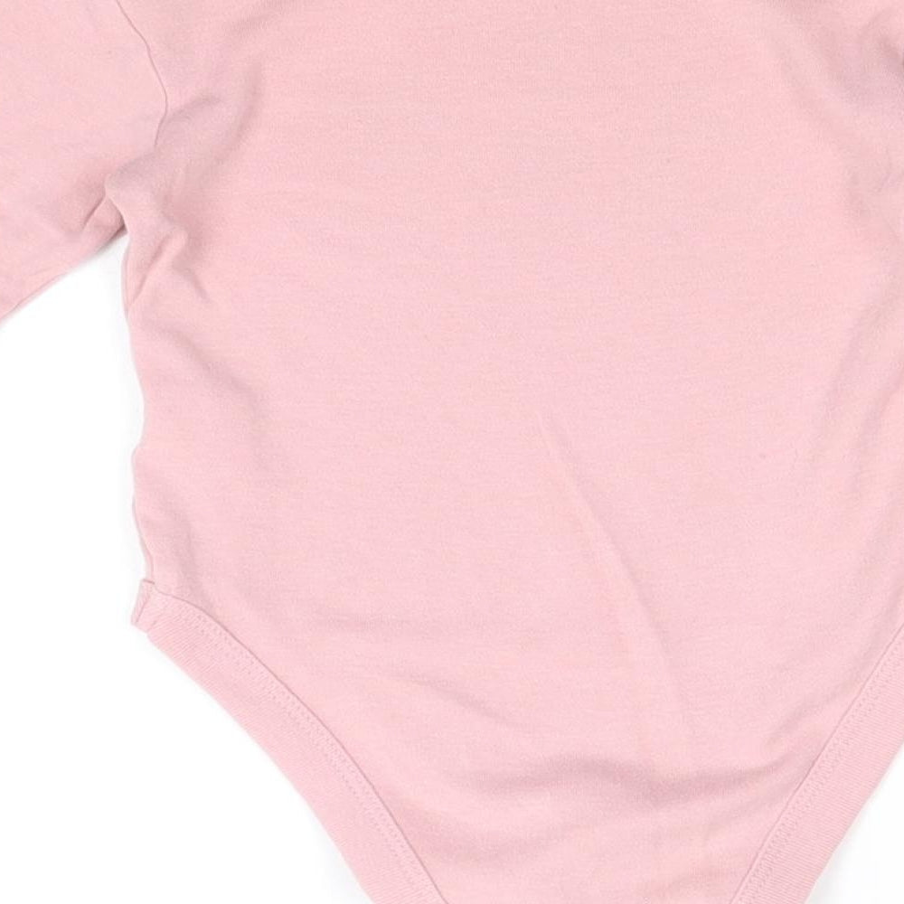 Lily & Dan Girls Pink 100% Cotton Babygrow One-Piece Size 6-9 Months Snap - Clouds Print