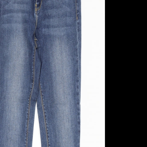 Springfield Womens Blue Cotton Skinny Jeans Size 28 in Regular Zip