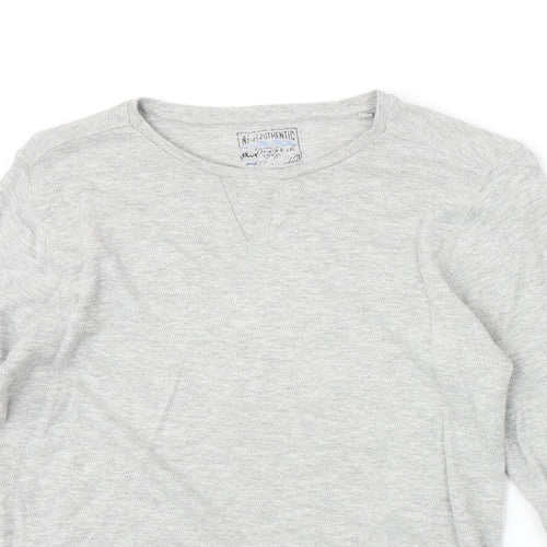 NEXT Boys Grey Cotton Pullover Sweatshirt Size 10 Years Pullover