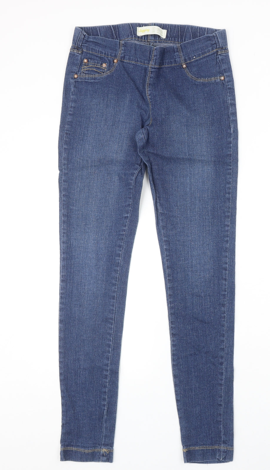 Denim & Co. Womens Blue Cotton Jegging Jeans Size 8 Regular