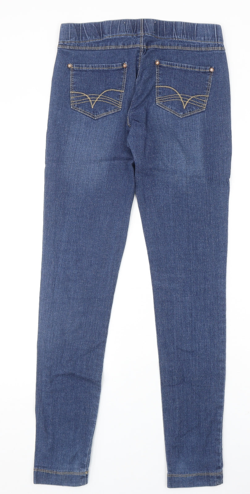 Denim & Co. Womens Blue Cotton Jegging Jeans Size 8 Regular