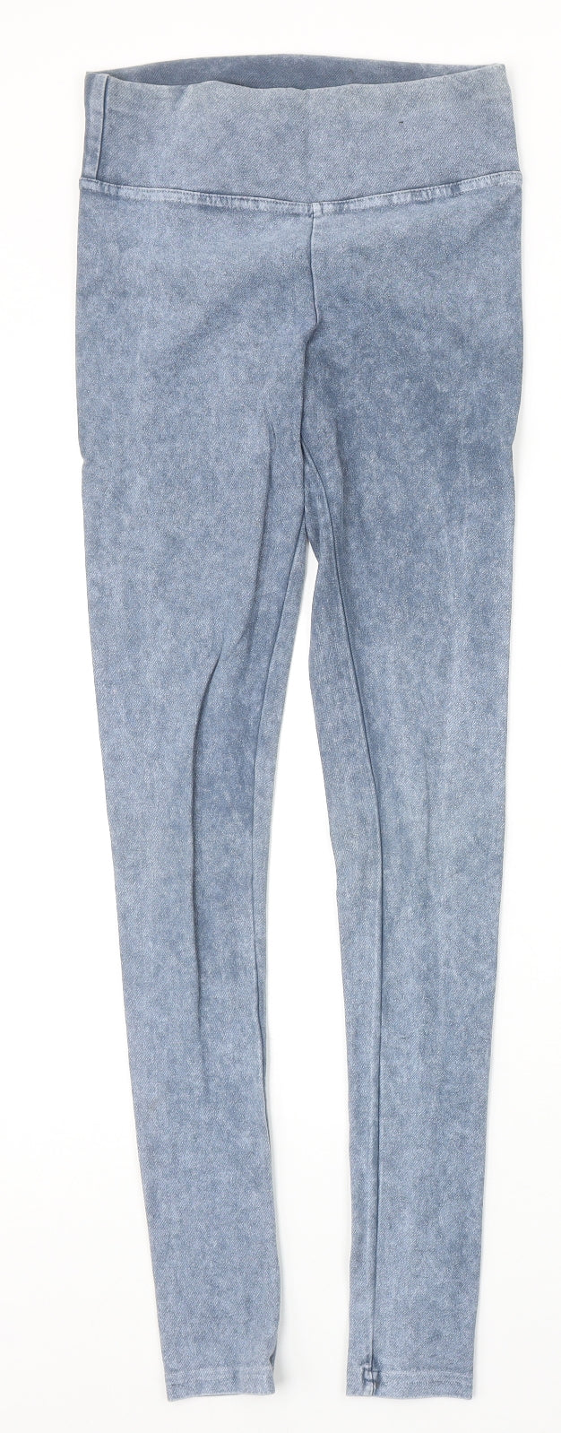 River Island Womens Blue Cotton Jegging Leggings Size 6