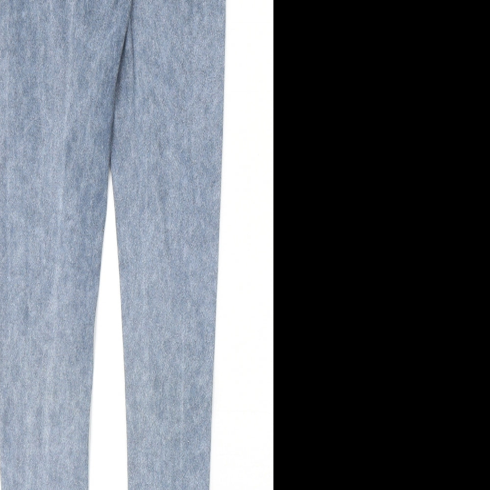 River Island Womens Blue Cotton Jegging Leggings Size 6