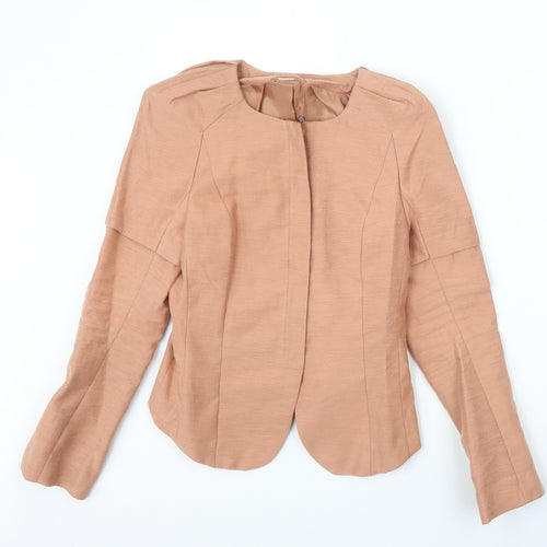 H&M Womens Pink Jacket Blazer Size 10 Zip