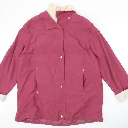 Gabriella Vicenga Womens Pink Jacket Size 16 Zip