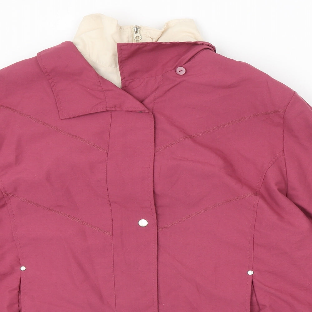 Gabriella Vicenga Womens Pink Jacket Size 16 Zip