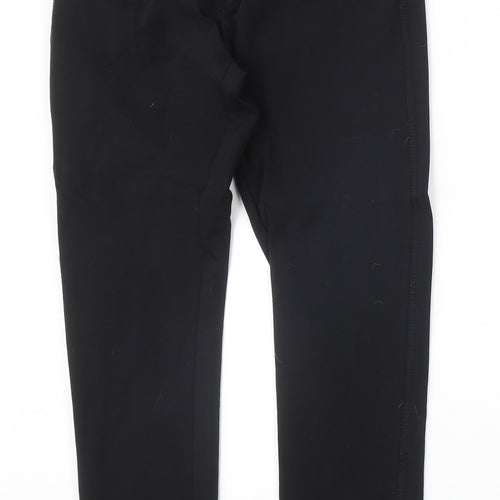 Miss Ok Womens Black Polyester Straight Jeans Size 30 in Regular Zip