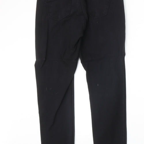 Miss Ok Womens Black Polyester Straight Jeans Size 30 in Regular Zip