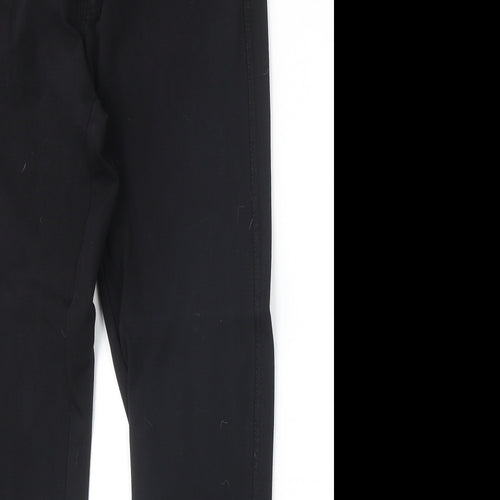 Miss Ok Womens Black Polyester Straight Jeans Size 30 in Regular Zip