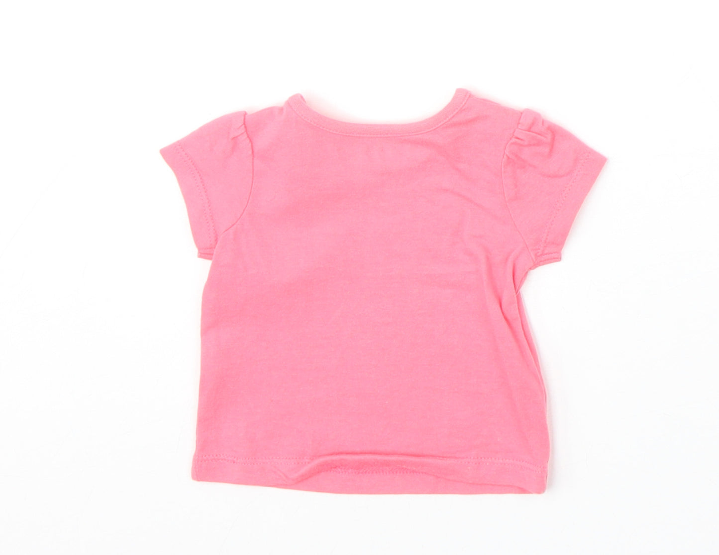 Nutmeg Girls Pink 100% Cotton Pullover T-Shirt Size Newborn Boat Neck Snap - Enjoy the Little Things
