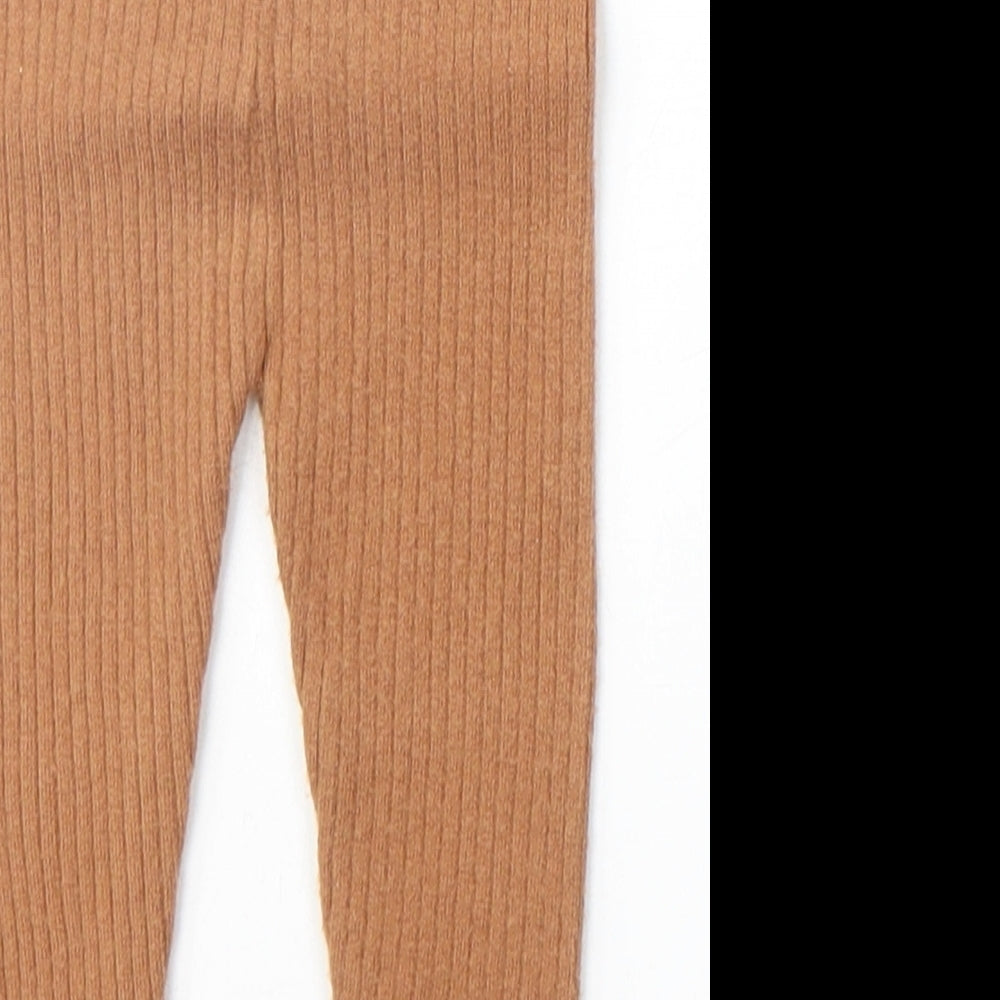 Nutmeg Baby Orange Viscose Jogger Trousers Size 12-18 Months Pullover