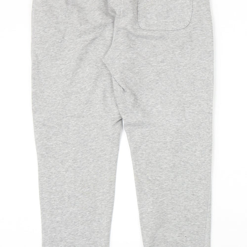 Kickers Womens Grey Cotton Sweatpants Trousers Size 10 Regular Drawstring