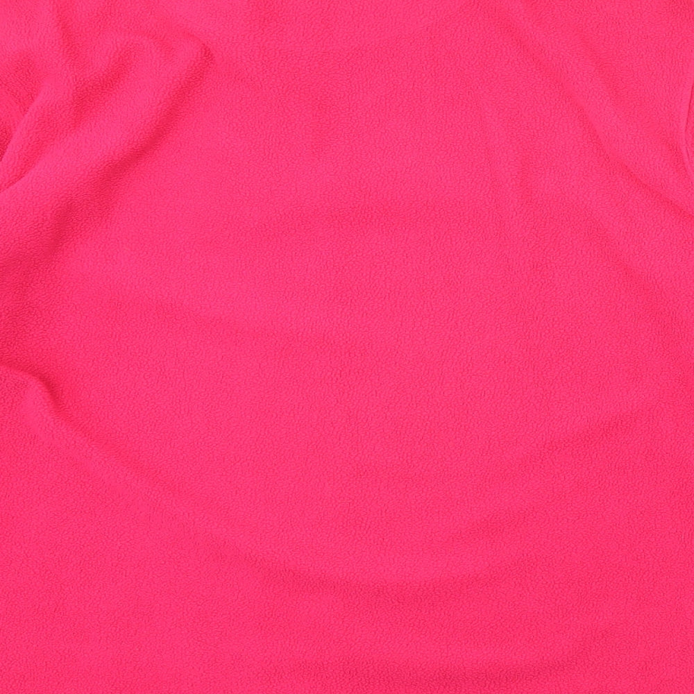 ProClimate Womens Pink Polyester Pullover Sweatshirt Size L Zip