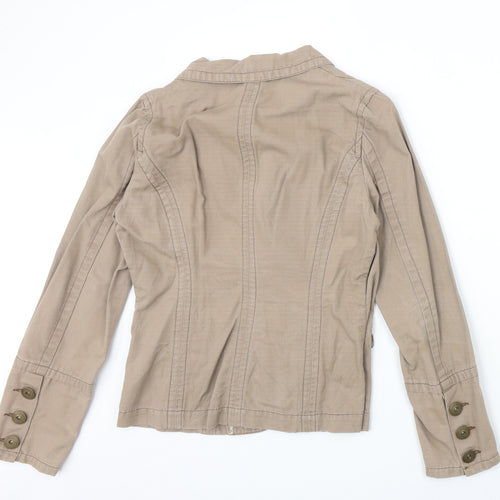 Dorothy Perkins Womens Brown Jacket Size 10 Button