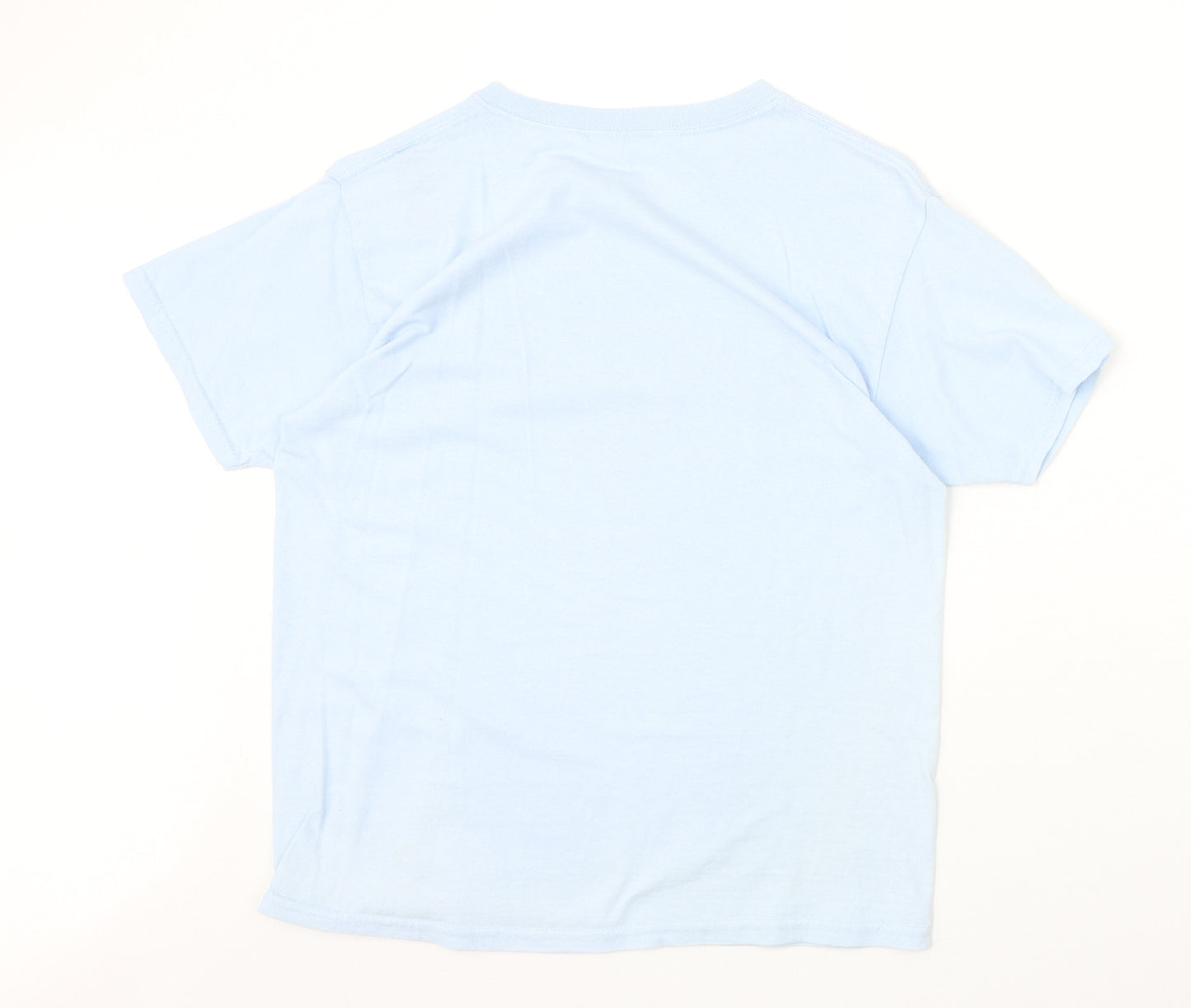 Miss Etam Womens Blue Polyester Basic T-Shirt Size S Round Neck - Los Angeles