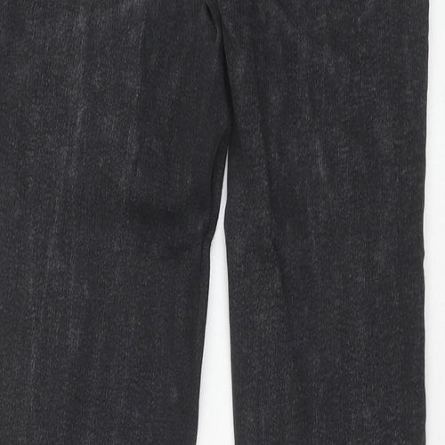 Zara Womens Black Cotton Skinny Jeans Size 8 Regular Zip