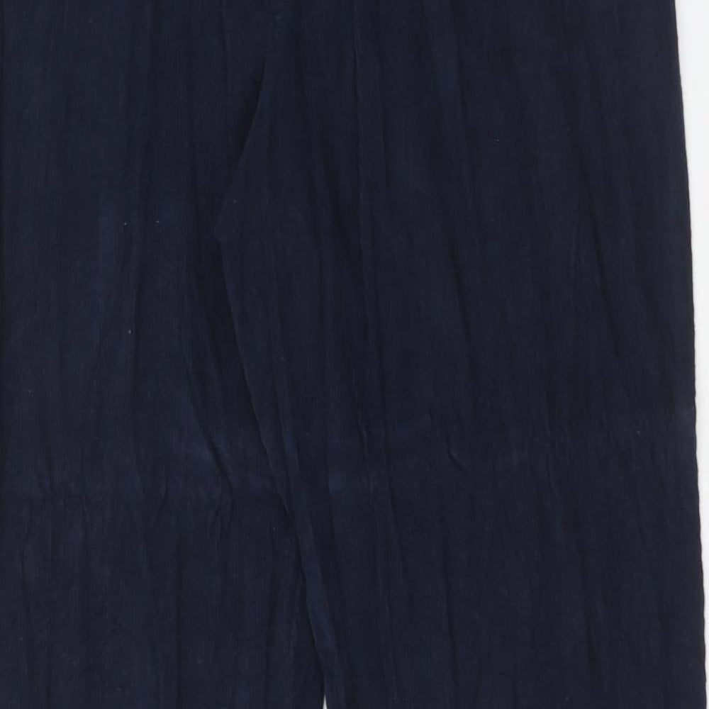 EWM Womens Blue Cotton Trousers Size 16 Regular