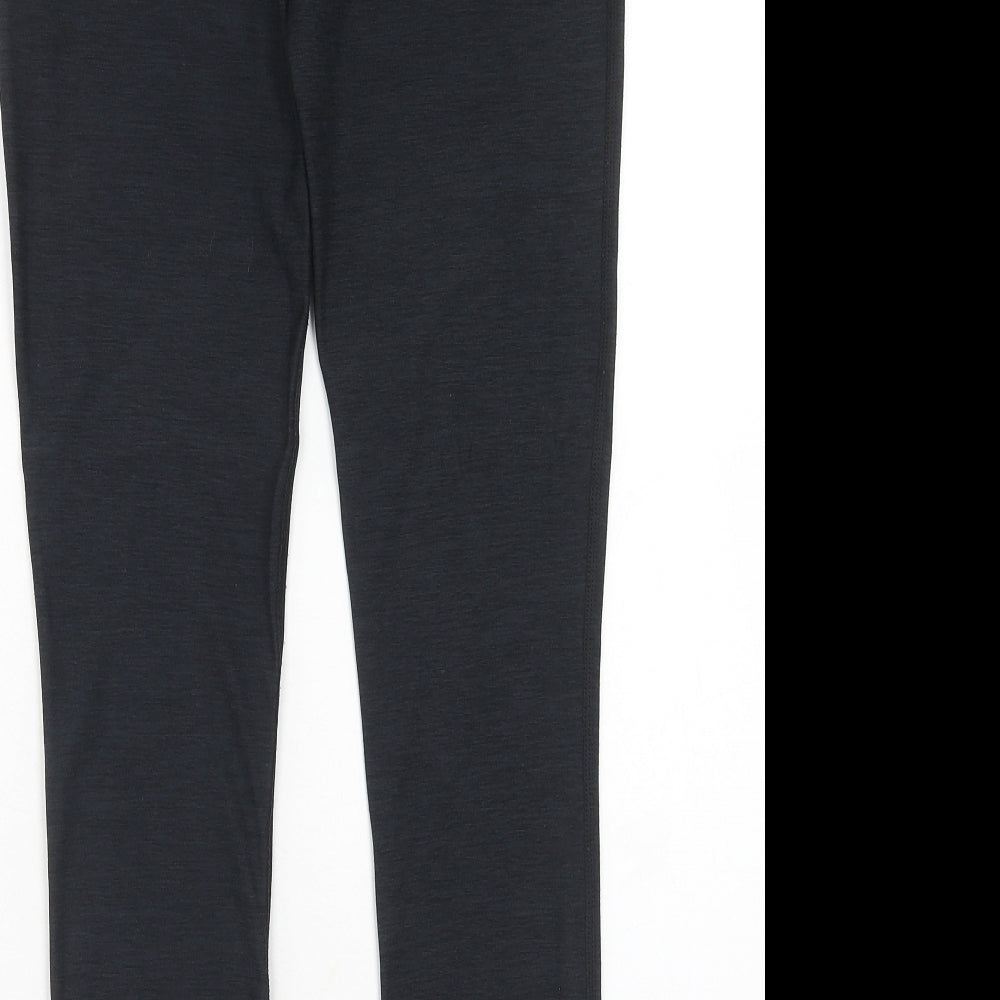 NEXT Girls Grey Polyester Jogger Trousers Size 14 Years Regular Pullover - Leggings