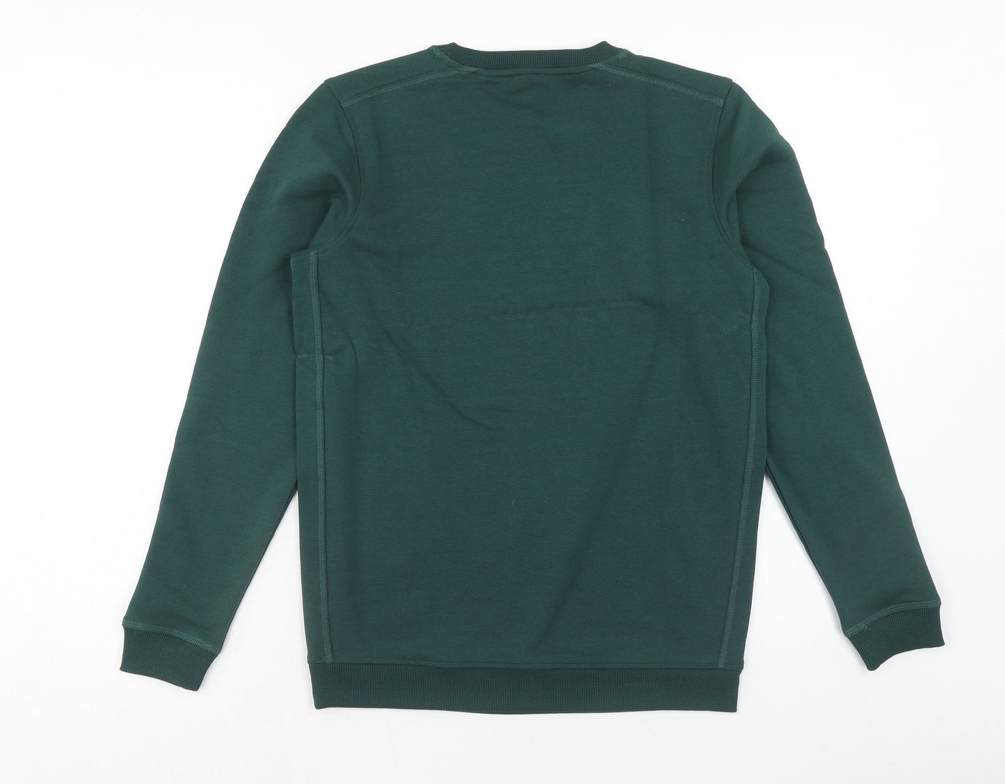 Preworn Boys Green Cotton Pullover Sweatshirt Size 13-14 Years Pullover