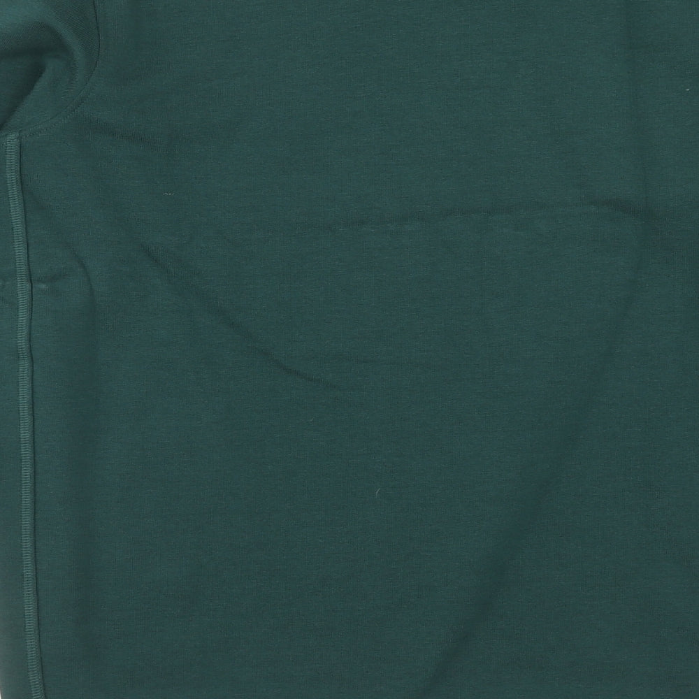 Preworn Boys Green Cotton Pullover Sweatshirt Size 13-14 Years Pullover