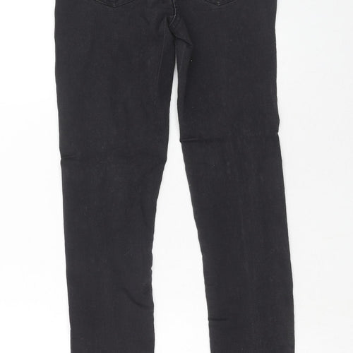 PARISIAN SIGNATURE Womens Black Cotton Skinny Jeans Size 4 Regular Zip